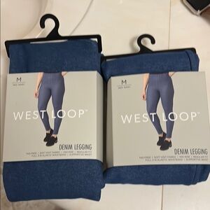 West Loop Blue Leggings Comfortable and Stylish